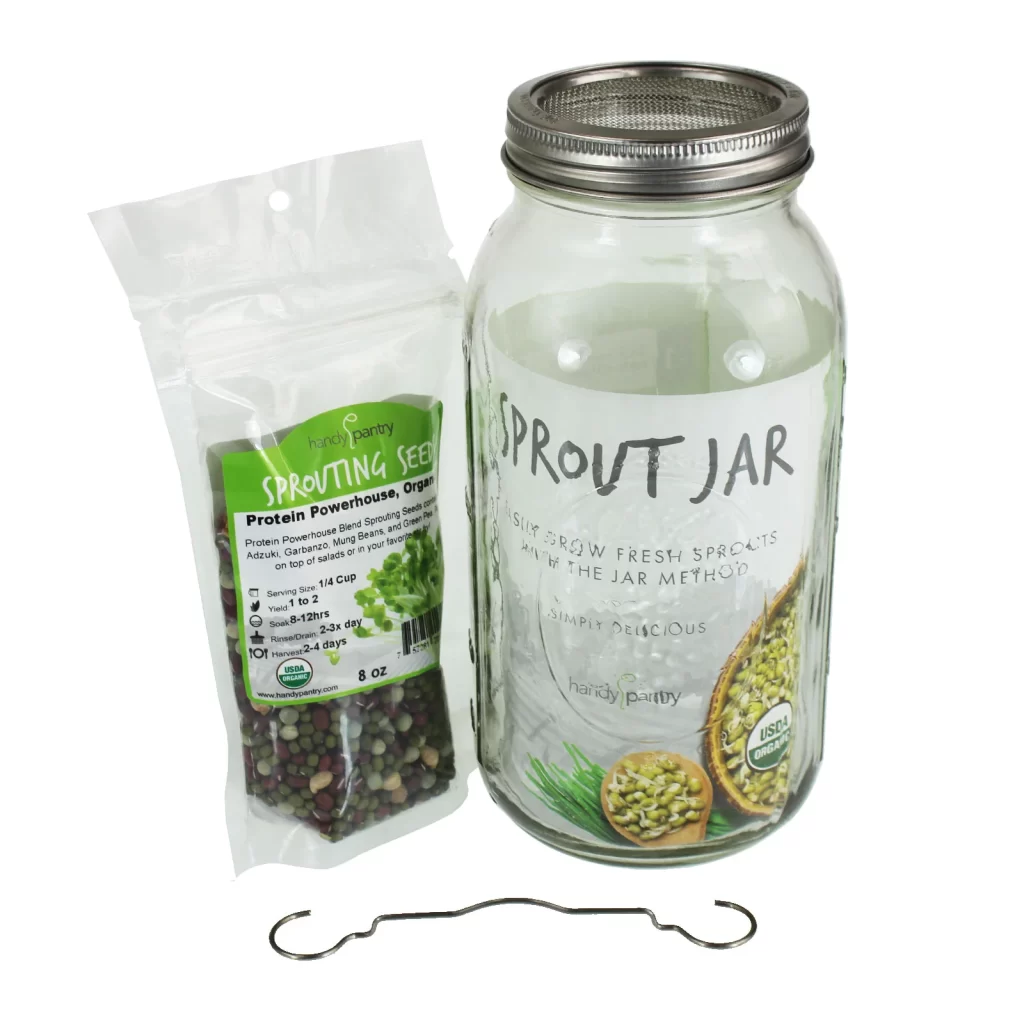 Growing Microgreens Mason Jar Growing Kit