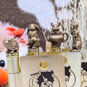 Hinge Head Exotic Pets Bundle Set | Bunny Rabbit Ferret Hedgehog Chinchilla | Cottage Core | 4 Per Set