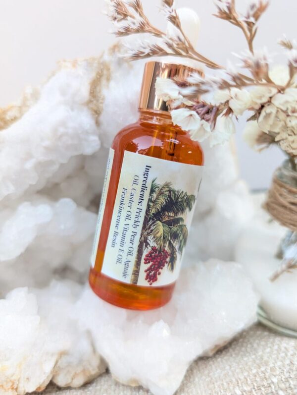 Golden Complexion Face Oil | Prickly Pear | Aguaje | Frankincense | Desert Skincare | Gua Sha Oil | Valentine's Day Gift - Image 2